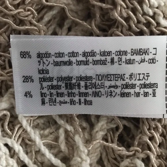 ZARA crochet knit top SZ M - Picture 4 of 6